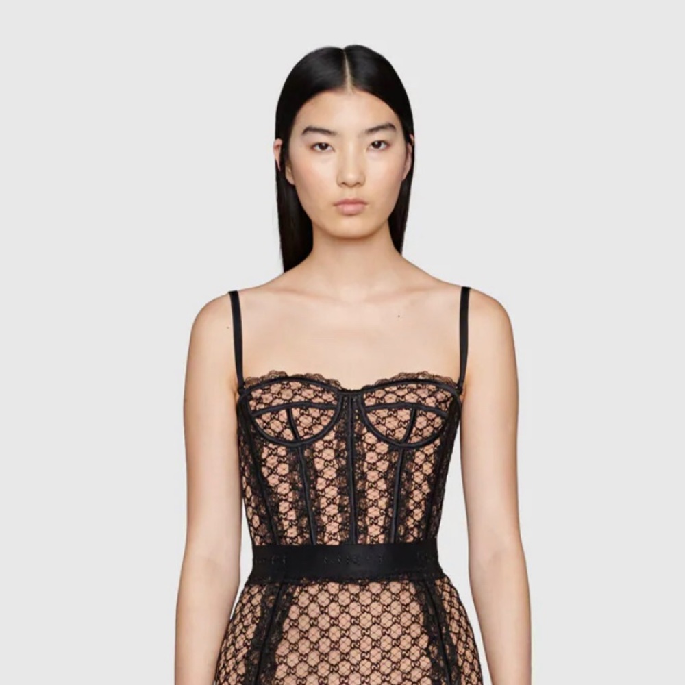 GUCCI GG Tulle Corset in size M